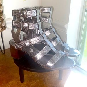 Brand new, leather discoloration by interior ankle